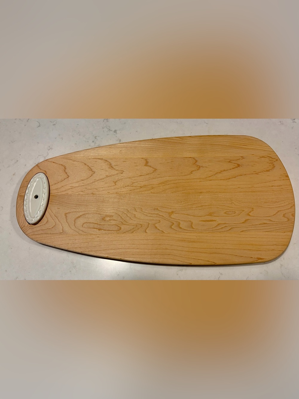 Nora Fleming Maple Tasting Board - Natural Light Wood